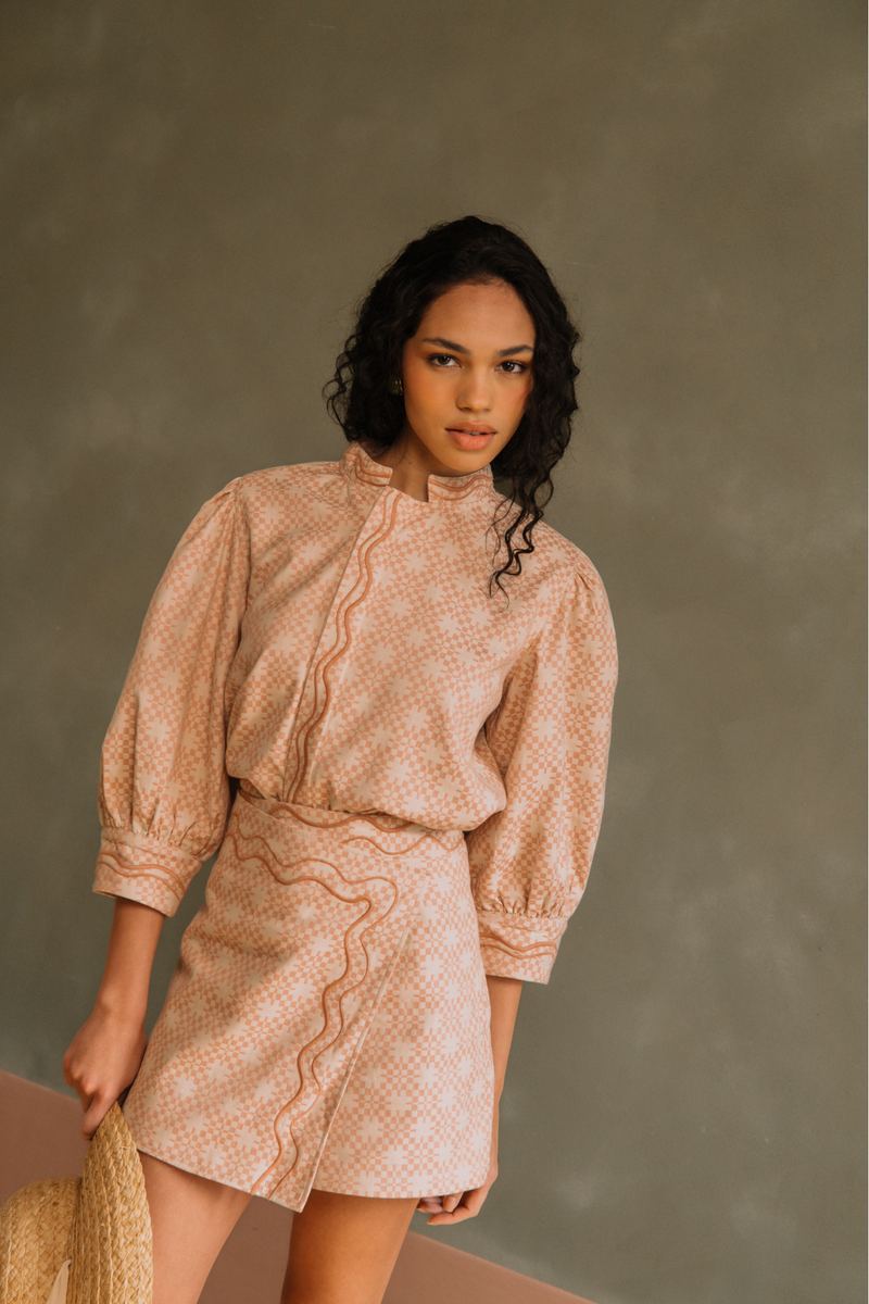 Blouse Agathe Jacquard