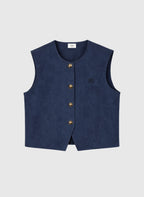 Veste Sans Manches Huliane Indigo