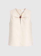 Top Kezra Blanc Casse