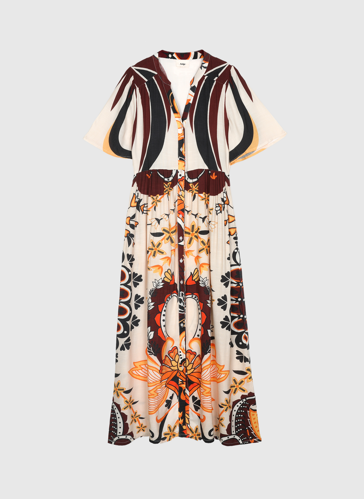 Robe Longue Obemia Clever Ecru
