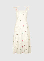 Robe Longue Omaggy Écru