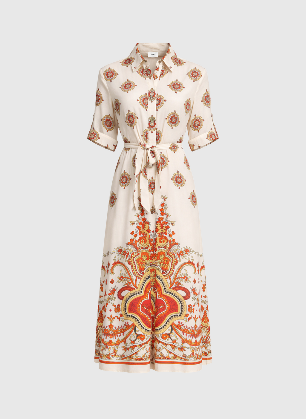 Robe Longue Ovintala Diwan Orange