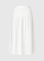 Jupe Midi Ritha Blanc Cassé