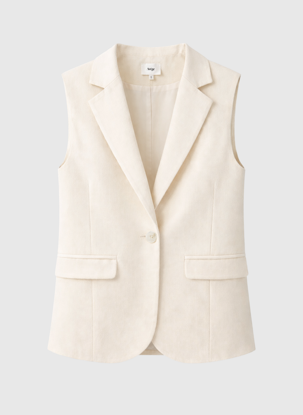 Veste Sans Manches Zakarita Ecru