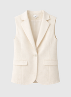Veste Sans Manches Zakarita Ecru