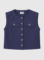 Veste Sans Manches Zelia Marine