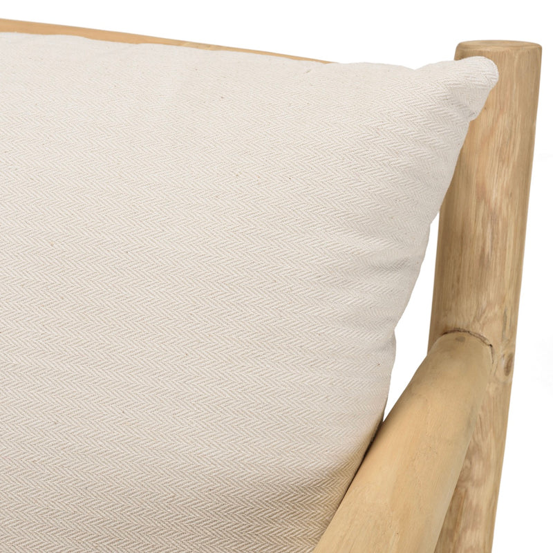 Will - Sofá - Madera clara/Blanco