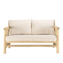 Will - Sofá - Madera clara/Blanco
