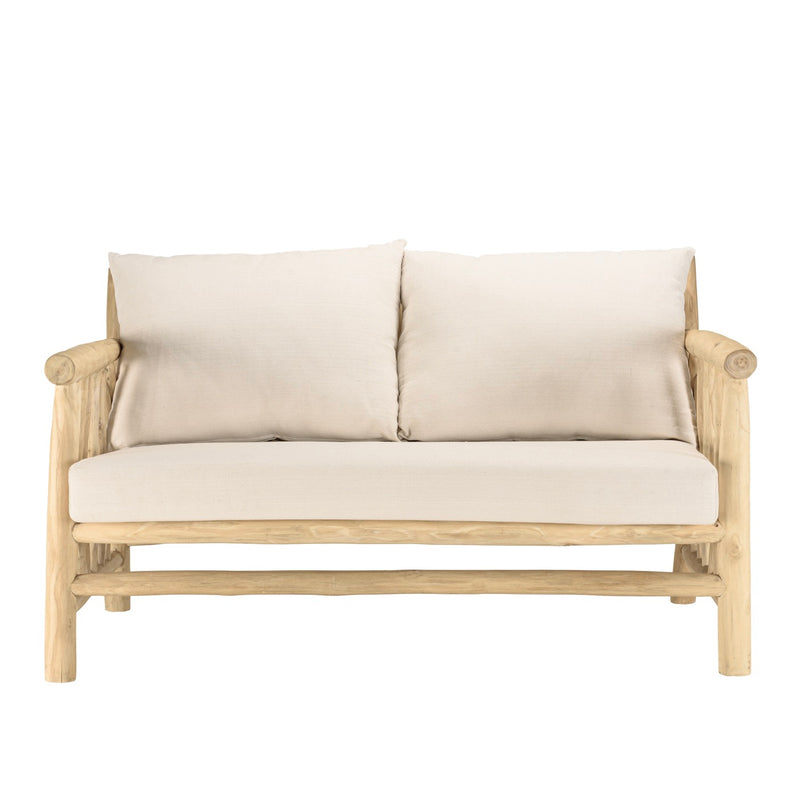 Will - Sofá - Madera clara/Blanco