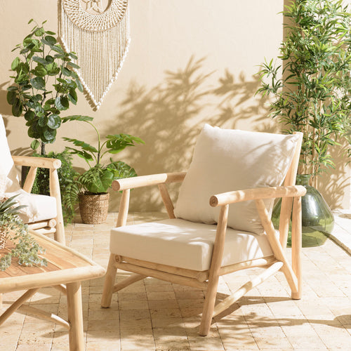 Will - Fauteuil - Blanc/Bois Clair