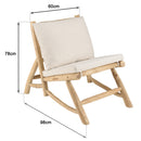Will - Sillón - Blanco/Madera clara