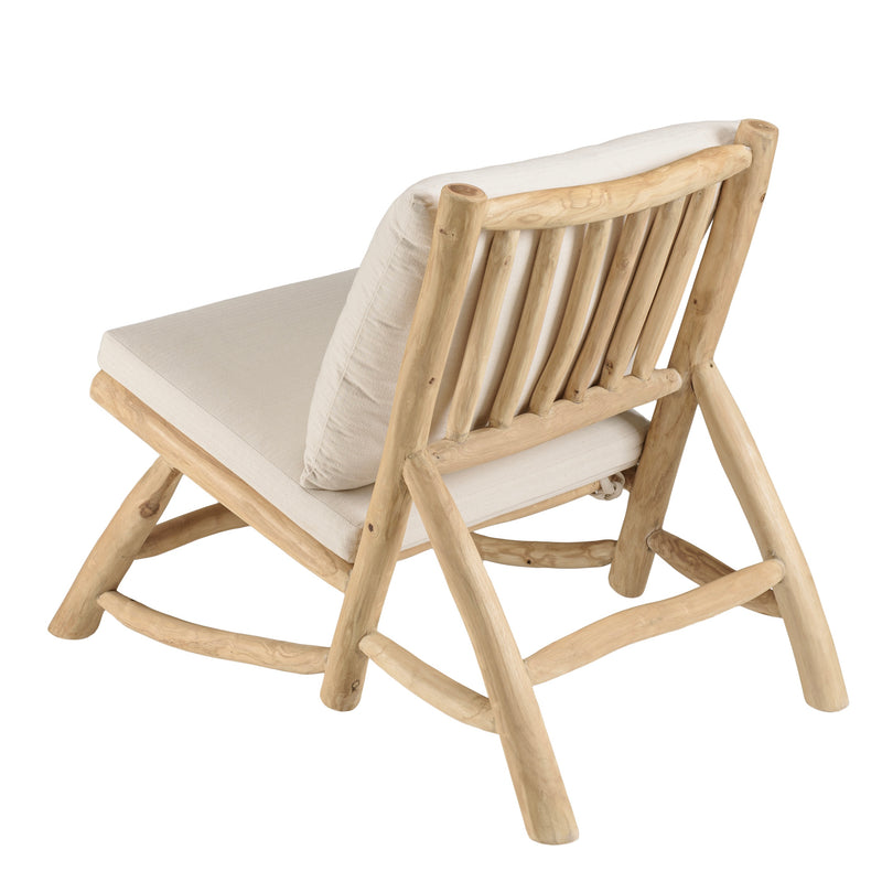 Will - Sillón - Blanco/Madera clara