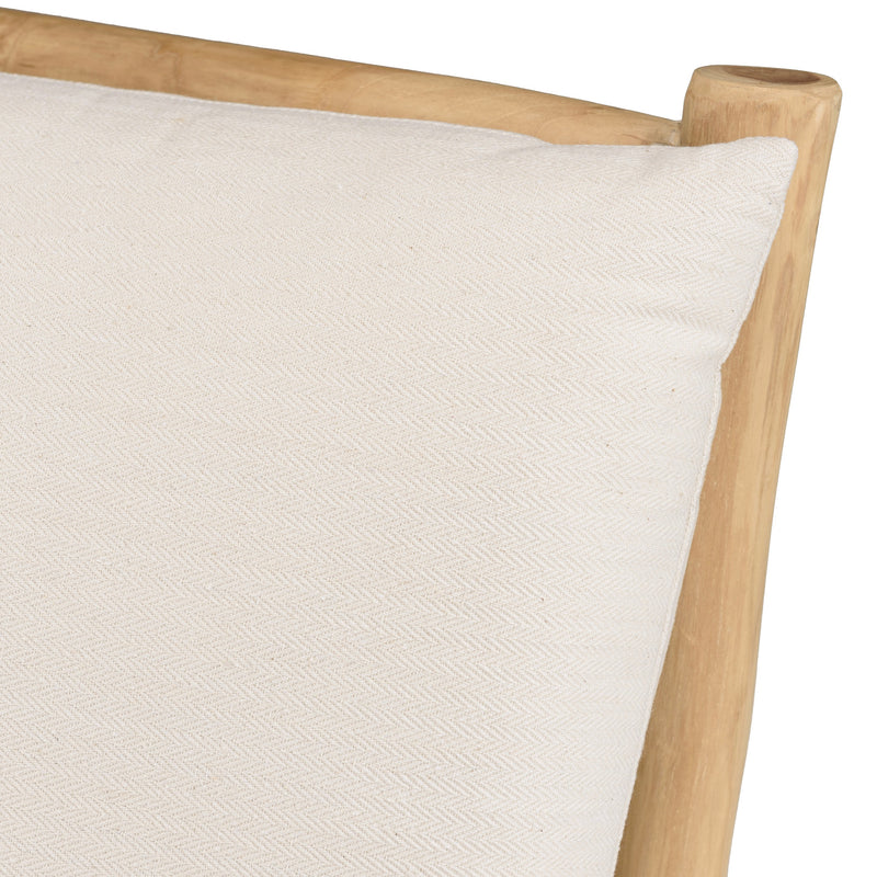 Will - Sillón - Blanco/Madera clara