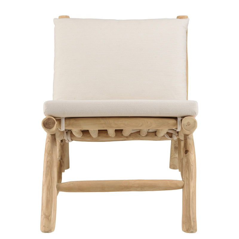 Will - Sillón - Blanco/Madera clara