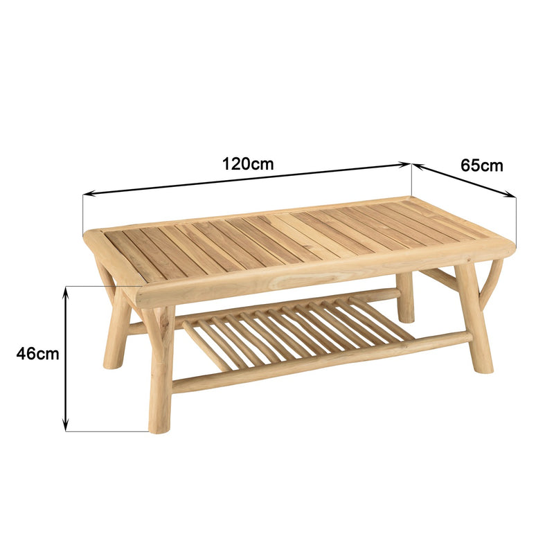 Will - Salon D'Intérieur - Blanc/Bois Clair