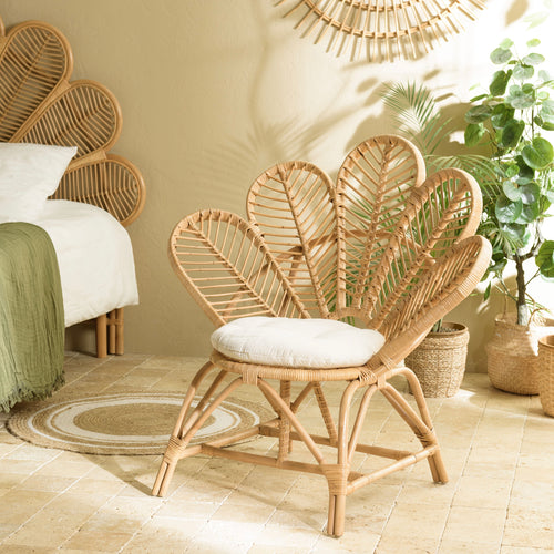 Sillón - Kally - Marrón Miel - Blanco