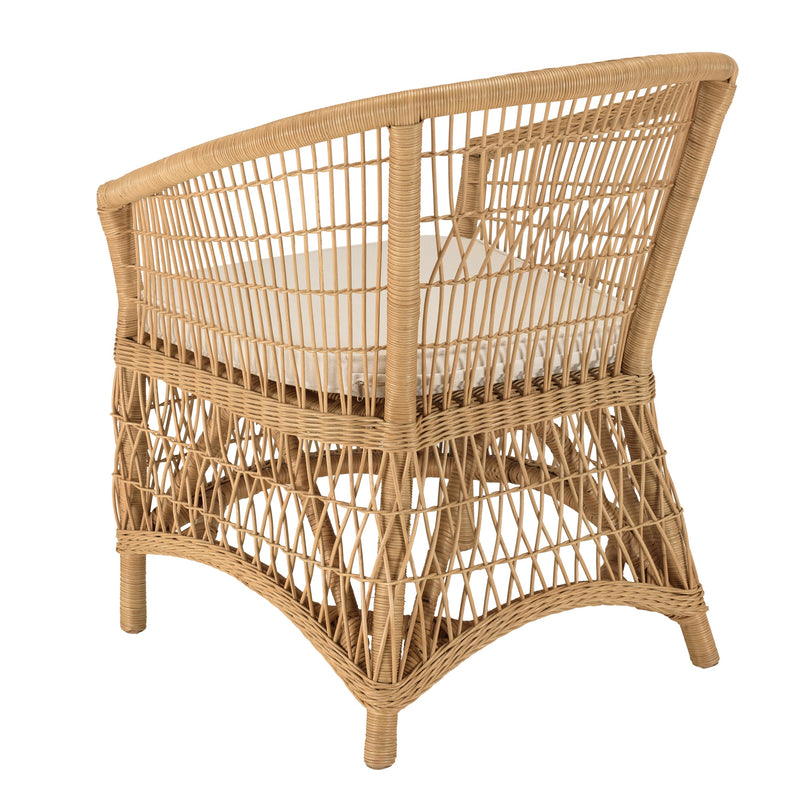 Sillón - Kally - Marrón Miel - Blanco