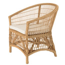 Sillón - Kally - Marrón Miel - Blanco