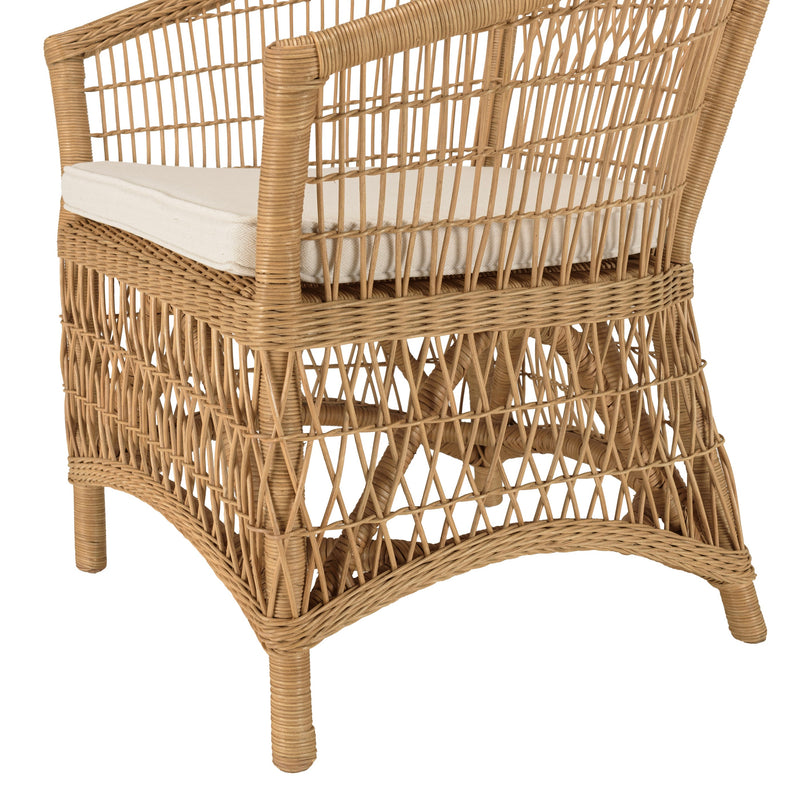 Sillón - Kally - Marrón Miel - Blanco