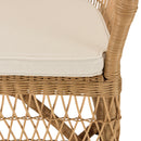 Sillón - Kally - Marrón Miel - Blanco