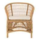 Sillón - Kally - Marrón Miel - Blanco