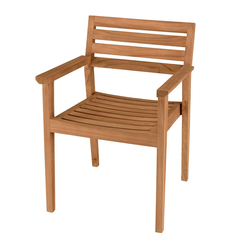 Kally - Lot De 2 Fauteuils Jardin - Teck - Marron