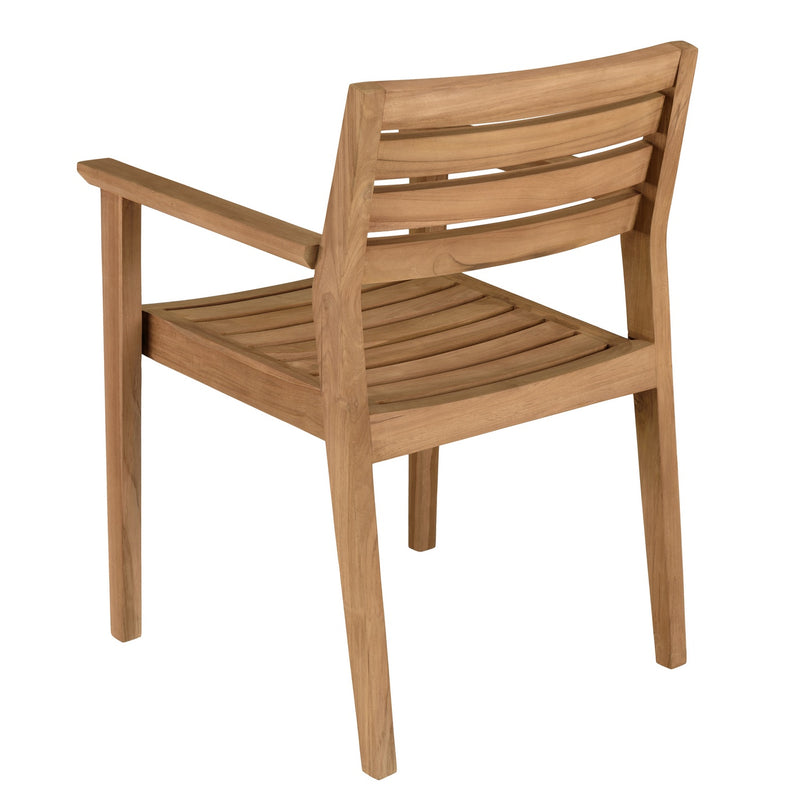 Kally - Lot De 2 Fauteuils Jardin - Teck - Marron