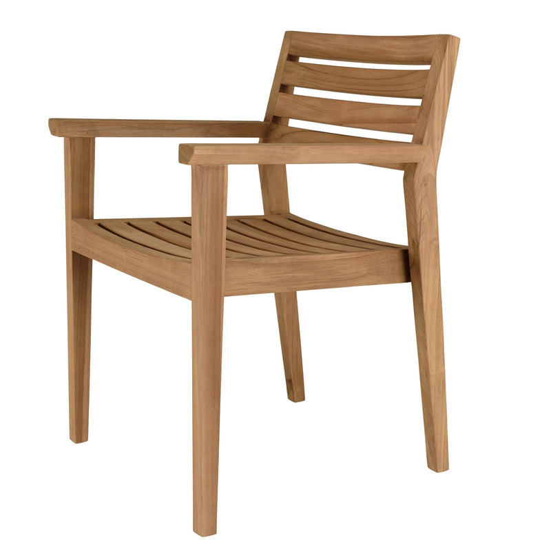 Kally - Lot De 2 Fauteuils Jardin - Teck - Marron