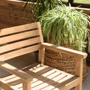 Kally - Lot De 2 Fauteuils Jardin - Teck - Marron