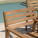 Kally - Lot De 2 Fauteuils Jardin - Teck - Marron
