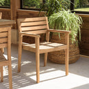 Kally - Lot De 2 Fauteuils Jardin - Teck - Marron