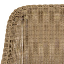 Kally - Lot De 2 Fauteuils Jardin - Rotin Synthétique/Teck/Mousse/Aluminium/Tissu Polyester 100% - Beige/Ecru/Marron