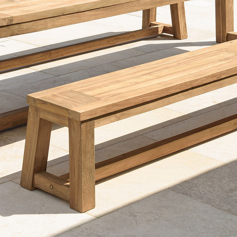 Kally - Banc De Jardin - Teck Recyclé - Marron