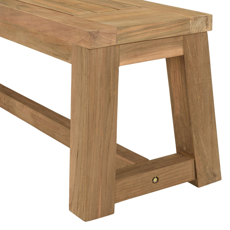 Kally - Banc De Jardin - Teck Recyclé - Marron