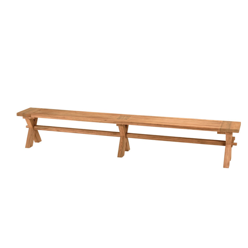 Kally - Banc De Jardin - Teck Recyclé - Marron