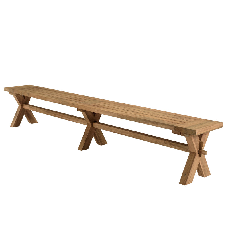 Kally - Banc De Jardin - Teck Recyclé - Marron