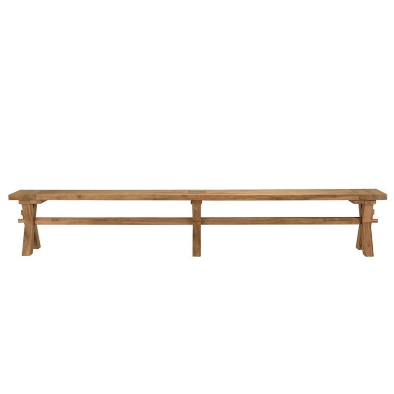 Kally - Banc De Jardin - Teck Recyclé - Marron