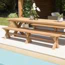 Kally - Banc De Jardin - Teck Recyclé - Marron