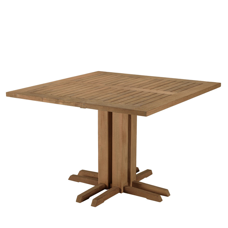 Kally - Table À Manger De Jardin - Teck Recyclé - Marron