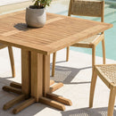Kally - Table À Manger De Jardin - Teck Recyclé - Marron