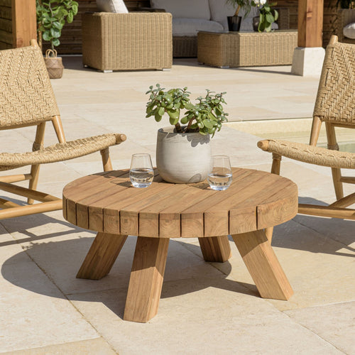 Kally - Table Basse De Jardin - Marron