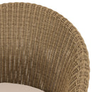 Kally - Salon De Jardin - Aluminium/Mousse/Rotin Synthétique/Teck/Teck Recyclé/Tissu Polyester 100% - Beige/Ecru/Marron