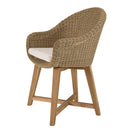 Kally - Salon De Jardin - Aluminium/Mousse/Rotin Synthétique/Teck/Teck Recyclé/Tissu Polyester 100% - Beige/Ecru/Marron