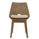 Kally - Salon De Jardin - Aluminium/Mousse/Rotin Synthétique/Teck/Teck Recyclé/Tissu Polyester 100% - Beige/Ecru/Marron