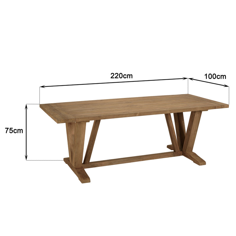 Kally - Salon De Jardin - Aluminium/Mousse/Rotin Synthétique/Teck/Teck Recyclé/Tissu Polyester 100% - Beige/Ecru/Marron
