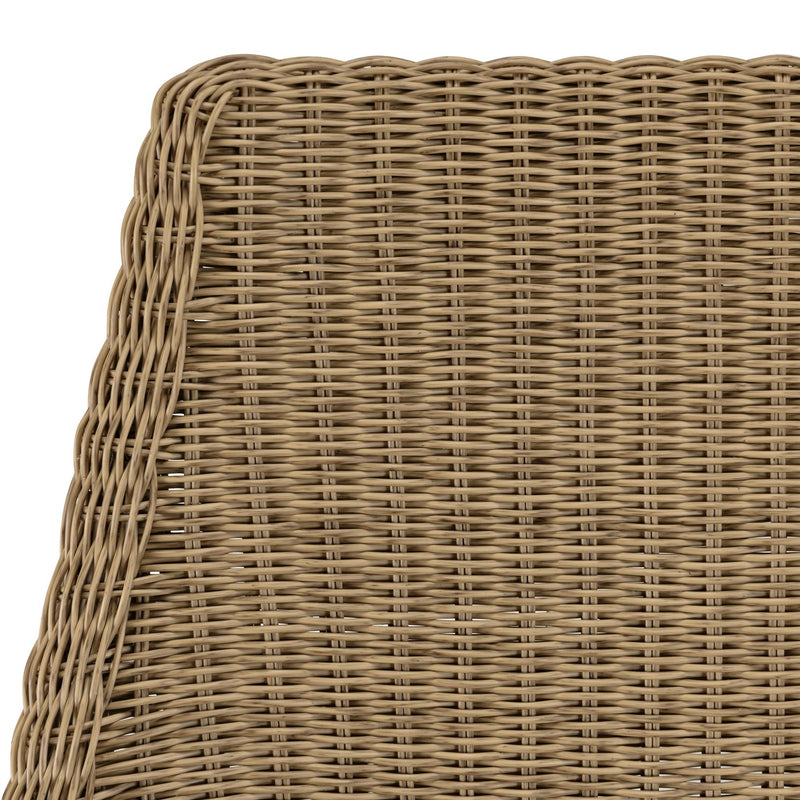 Kally - Salon De Jardin - Aluminium/Mousse/Rotin Synthétique/Teck/Teck Recyclé/Tissu Polyester 100% - Beige/Ecru/Marron