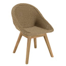 Kally - Salon De Jardin - Aluminium/Mousse/Rotin Synthétique/Teck/Teck Recyclé/Tissu Polyester 100% - Beige/Ecru/Marron