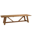 Kally - Table À Manger De Jardin - Teck Recyclé - Marron