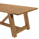 Kally - Table À Manger De Jardin - Teck Recyclé - Marron