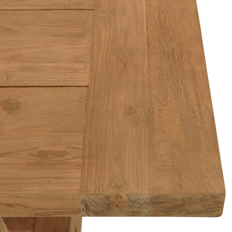 Kally - Table À Manger De Jardin - Teck Recyclé - Marron